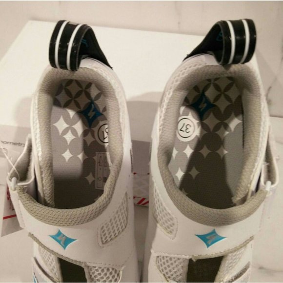 NWB Specialized Trivent Triathlon Cycling Shoes White Aqua 6.5 - Picture 9 of 14